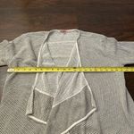 Calypso St. Barth gray & white knit open front cardigan size S Photo 9