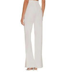 NBD Granada Pants White Size SMALL Flat Trouser Stretch Split Cuff Wide Leg NEW Photo 3