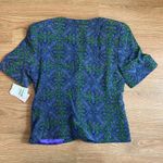 Evan Picone Vintage Evan-Picone 100% Silk Suit Jacket and Shirt in Indian Summer Print Photo 3