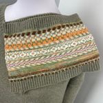 Anthropologie Daily Practice by  Moss Fair Isle Turtleneck Sweater Dress Large Photo 13