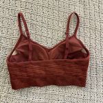 Old Navy Active Seamless Red Pink Sport Gym Workout Spaghetti Sports Bra Medium Photo 1