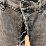 a.n.a black high rise stright leg raw hem jeans size 8 button fly Photo 2