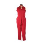 Lauren Ralph Lauren Jumpsuit XL NWT Simran Necktie Choker Cut Out Red Party Photo 1