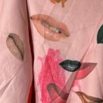 Alice McCALL  Dress Womens 4 Pink Lip‎ Print Sweetheart Strapless Mini Dress Prom Photo 8