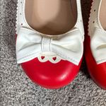 Women’s Red Chunky Heel Mary Jane Pumps Cute Bow & Hearts Round Toe Size 6 Red Photo 2