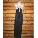 Black Pink Long Corset Gown Dress Black Size 8 Photo 7