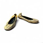 Lanvin Gold Elastic Ballet Flats Photo 6