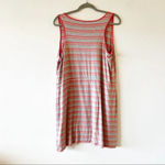 Olive & Oak StitchFix Drawstring Tank Dress XL Gray Coral Stripe New Summer Photo 1