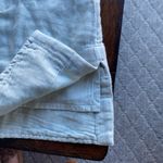 Soft Surroundings Charlottes sea foam embroidered 100% cotton top bohemian Photo 3