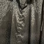 Old Navy  Women's Textured black Satin Button-Down Boyfriend Shirt Size XXL Tall Photo 5