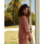 NWT $945 Savannah Morrow Pink Pima Cotton Mirana Skirt Set Size Small Photo 3