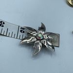 Vintage star with AB stone center. Silver Photo 3