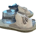 Seven Dials  Women's Slide Sandals Espadrille Tassel Detail Size 10M Beige‎ Photo 0