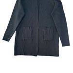 SheIn 🔃Black Dual Pockets Hooded Duster Cardigan Photo 6