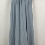 Lulu’s Light Blue Air of Romance Halter Neckline Maxi Flowy Dress Size XS Photo 0