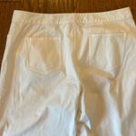 Eileen Fisher  white crop stretch cotton jean size large Photo 9