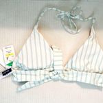 Splendid Bellini Reversible Halter Bra Bikini Top Sz M NWT Tie Dye & Stripes Photo 8