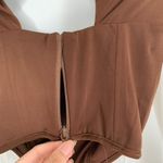 House Of CB Natelle Chocolate Brown Corset Longsleeve Top Womens XS Photo 7