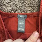 Aerie  ruched textured maroon burgundy bikini small/medium Photo 2