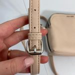 Nine West  women’s‎ tan crossbody rounded double zip adjustable strap purse bag Photo 6