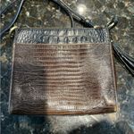 Brahmin  MIMOSA CHOCOLATE BROWN LEATHER CROSSBODY‎ BAG WALLET TASSEL S Photo 2