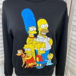 ZARA  The Simpsons Graphic Print Sweatshirt Black Small Photo 6
