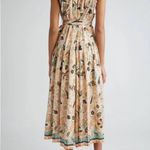 Ulla Johnson NWT Samar Cotton Blend Maxi Dress with Tie Straps in Pearl Flora - Size 10 Photo 3