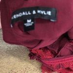 Kendall + Kylie Red lace romper never worn  Photo 2