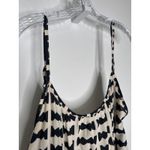 Bel Kazan Bow Print Maxi Dress Black White Ruffle Hem Boho Resort large Photo 7