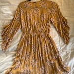 Billabong Flowy Golden Yellow Floral Dress Photo 3
