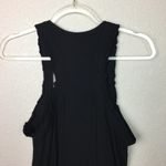 Rewind  Black Button-Up Shorts Romper Size L Photo 4