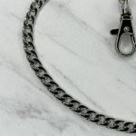 Silver Tone Flat Chain Link Purse Handbag Replacement Strap 48" ✨ Photo 9