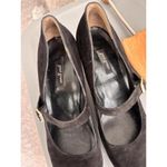 Paul Green  Womens Suede Mary Jane Pumps Adjustable Strap Black Size 6.5 Photo 4