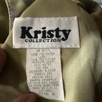 Kristy collection yellow green floral long dress sleeveless fully lined silky Size 8 Photo 4