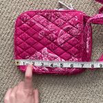 Vera Bradley Mini Crossbody Bag Hipster Purse Pink Stamped Paisley Pockets NWT Photo 7