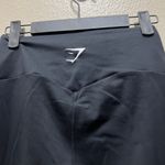 Gymshark Black Waist Support Leggings Mid Rise Soft Athleisure Size Medium Photo 5