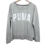 Puma Women’s  gray white graphic logo athletic sweatshirt size xl Photo 1