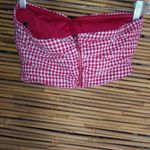 Forever 21 XS Red Checkered Sexy Pinup Top Photo 2