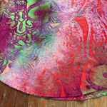 Women's Caleaas Top Petite XL Red Green Tie Photo 3