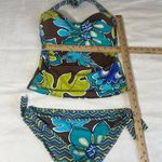 Tommy Bahama ‎ Women’s Floral Bikini - Blue and Green Size Small Photo 2