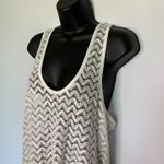 Dotti Lace Racerback Midi Swim Cover Up White Size L Photo 2