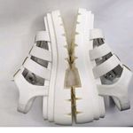 Call it spring  White Chunky Platform Wedge Sandals Womens Size 7.5 EU 38 Photo 4