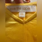 Love The Label Anthropologie Sleeveless Utility Dress Yellow Size XS Photo 8