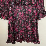 Urban Outfitters Laura Ashley Maisy Mock Neck Mini Dress Floral Shirred Black UO Photo 11