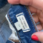 Madewell  The Perfect Vintage Straight Jean size 24 raw hem distressed Photo 2