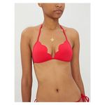 Seafolly New. red petal edge bikini set. USA 10. Retails $179 Photo 6