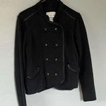 Aeropostale Button Up Military Style Fall Spring coat jacket Black Medium Photo 0