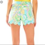 Lilly Pulitzer Buttercup Double Trouble Paisley Print Scalloped Hem Shorts Photo 3