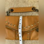 BCBGMAXAZRIA Studded Tan Leather Shoulder Bag Photo 8