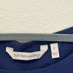 Soft Surroundings  Gauze Tank Top Womens Double‎ Layered Crinkle Size S Blue Photo 4